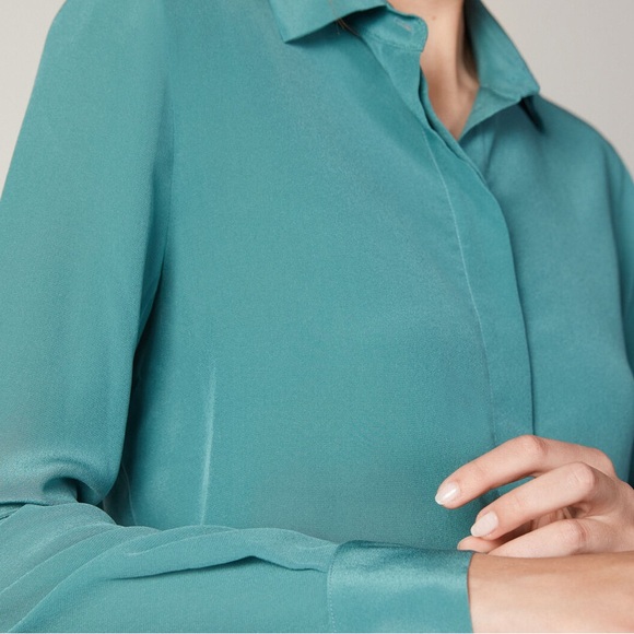 100% FALCONERI Silk Blouse - Picture 2 of 9